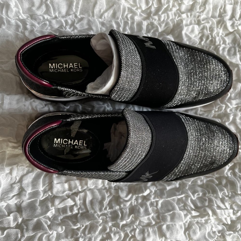 Michael Kors Felix Women's Trainers/Shoes Size 10 Glitter - Picture 9 of 11